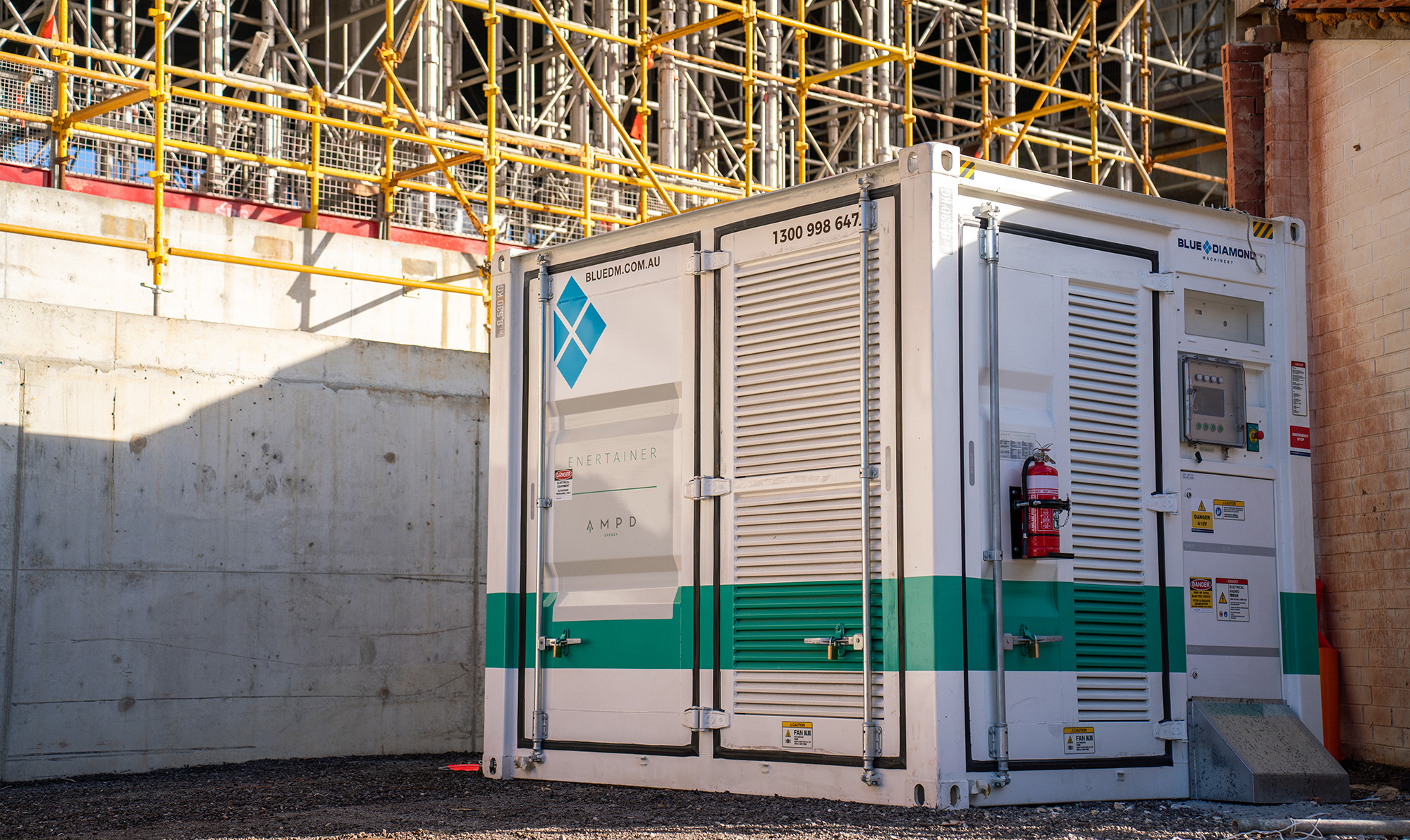 Ampd delivers Australia's first diesel-free construction project powered by energy storage